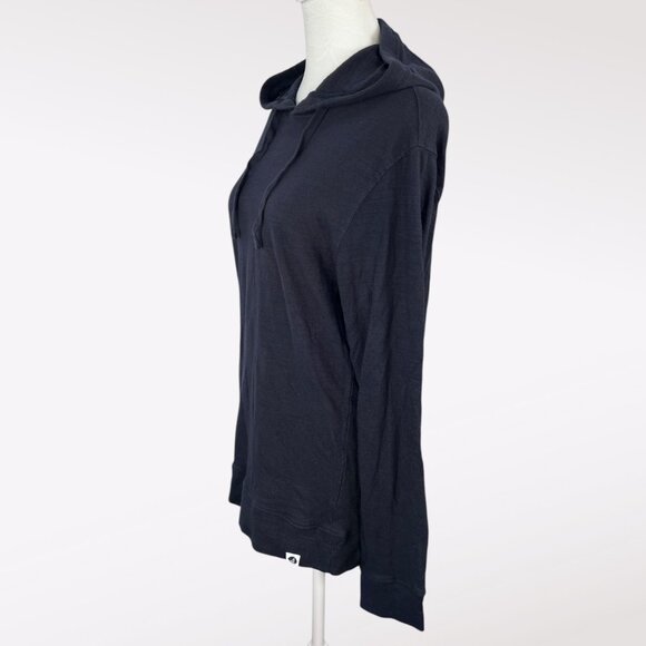 Sperry Navy Blue Lightweight Cotton Hoodie Slouchy Sweatshirt Small - Picture 4 of 9